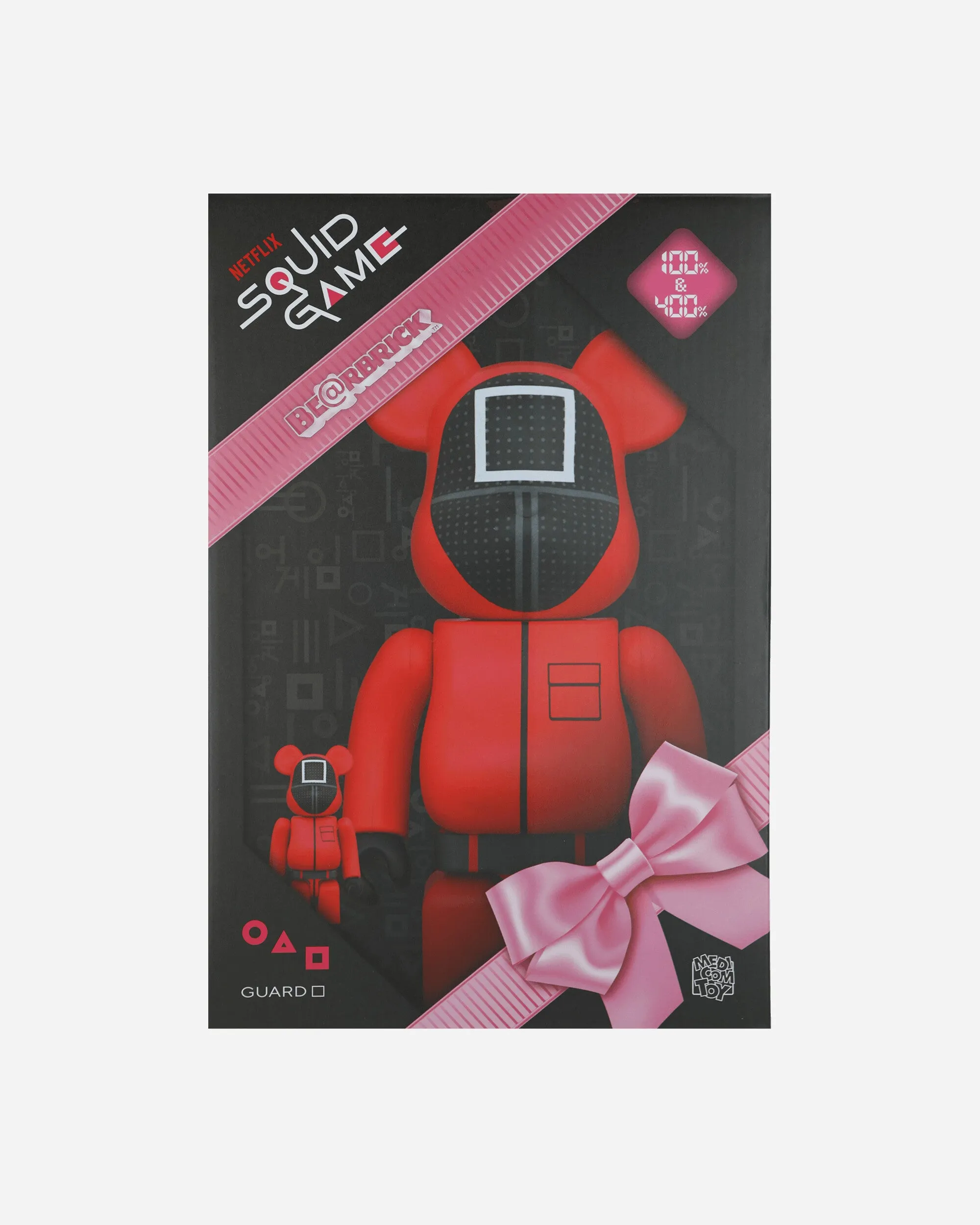 100%   400% Squid Game Guard Square Be@rbrick Multicolor