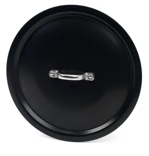 Agnelli Al-Black Aluminum 3mm Lid With Stainless Steel Handle, 14.1-Inches