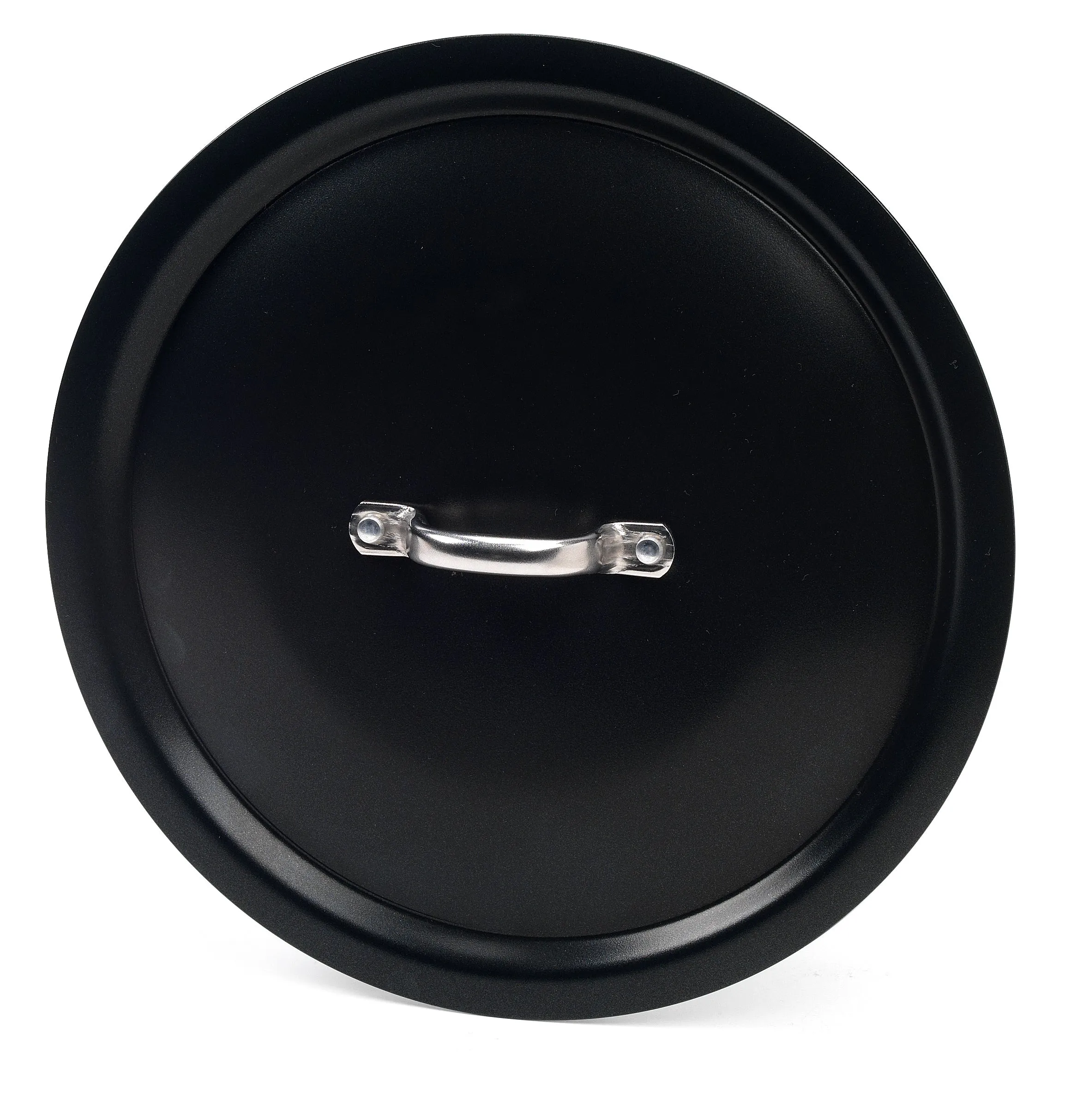 Agnelli Al-Black Aluminum 3mm Lid With Stainless Steel Handle, 14.1-Inches