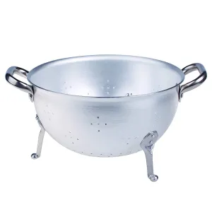 Agnelli Aluminum 3mm Tripodal Colander with Two Stainless Steel Handles, 11.8-Inches