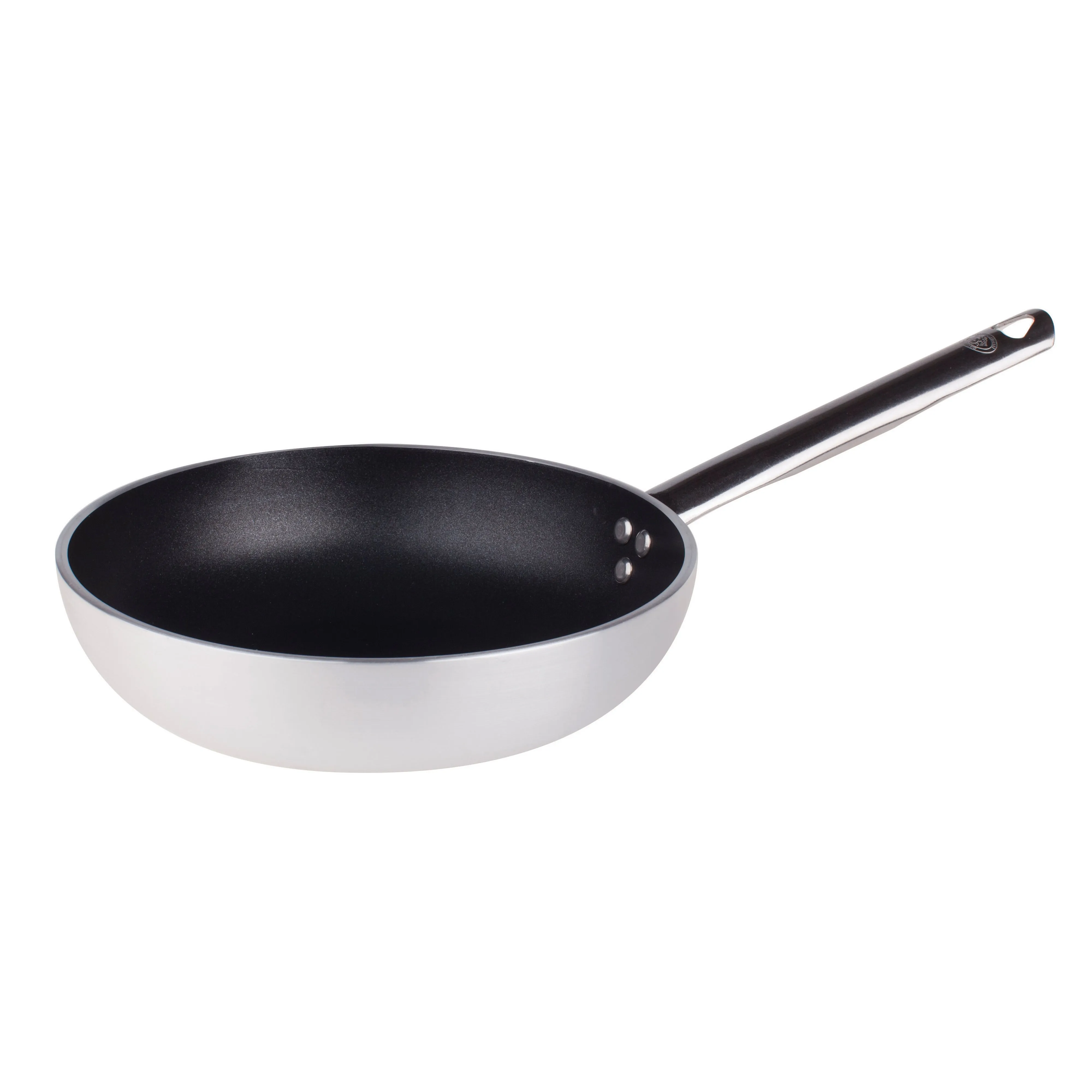 Agnelli Aluminum 5mm Nonstick Saute & Sauteuse Pan With Stainless Steel Handle, 11-Inches