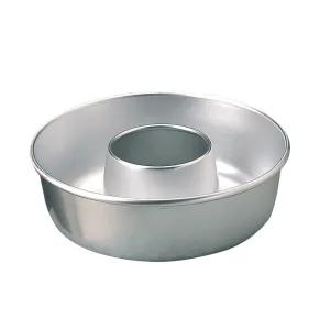 Agnelli Aluminum Savarin Cake Mould With Tube, 9.4-Inches