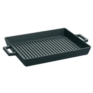 Agnelli Cast Iron Grill Tray With Short Handle, 10.25 x 10.25-Inches
