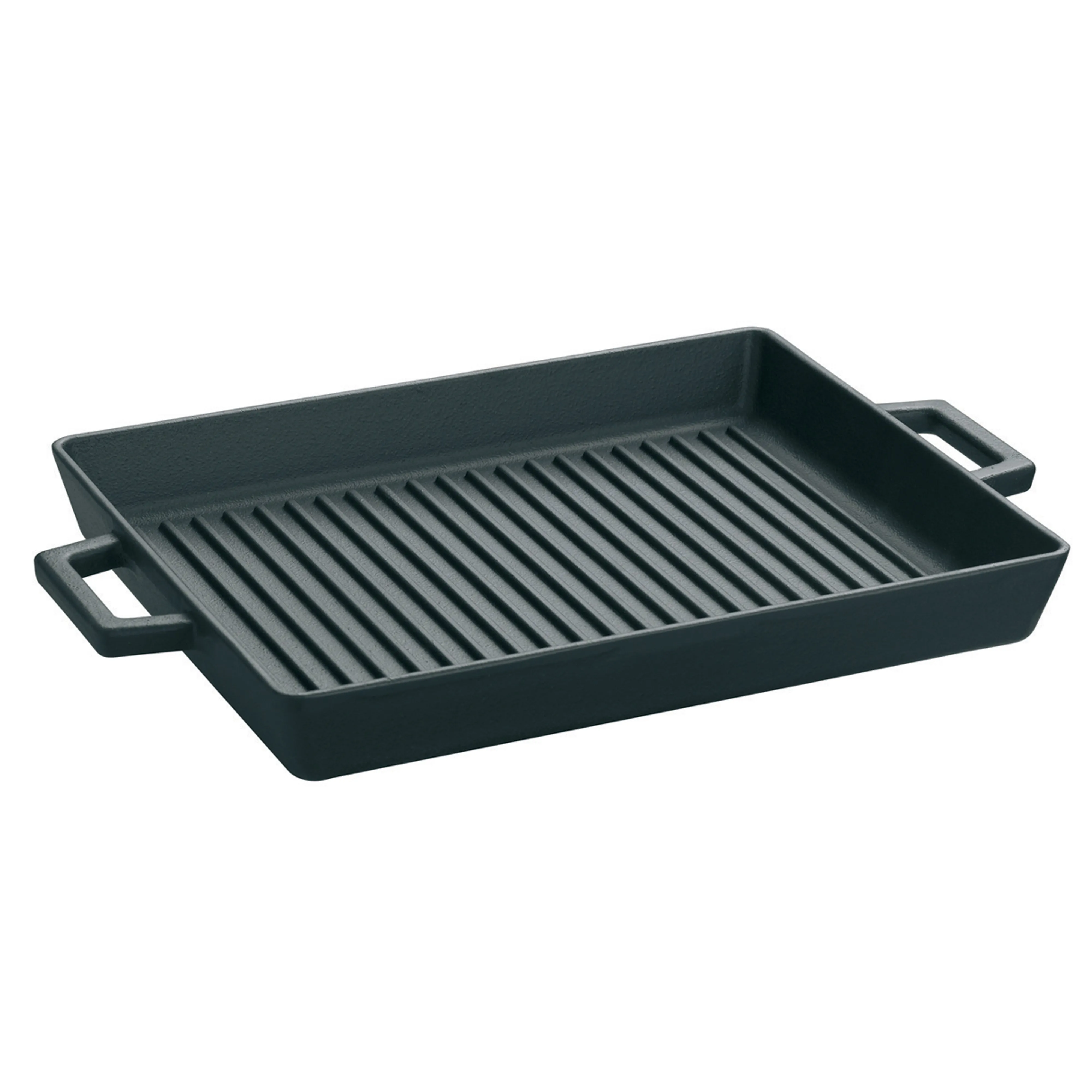 Agnelli Cast Iron Grill Tray With Short Handle, 10.25 x 10.25-Inches