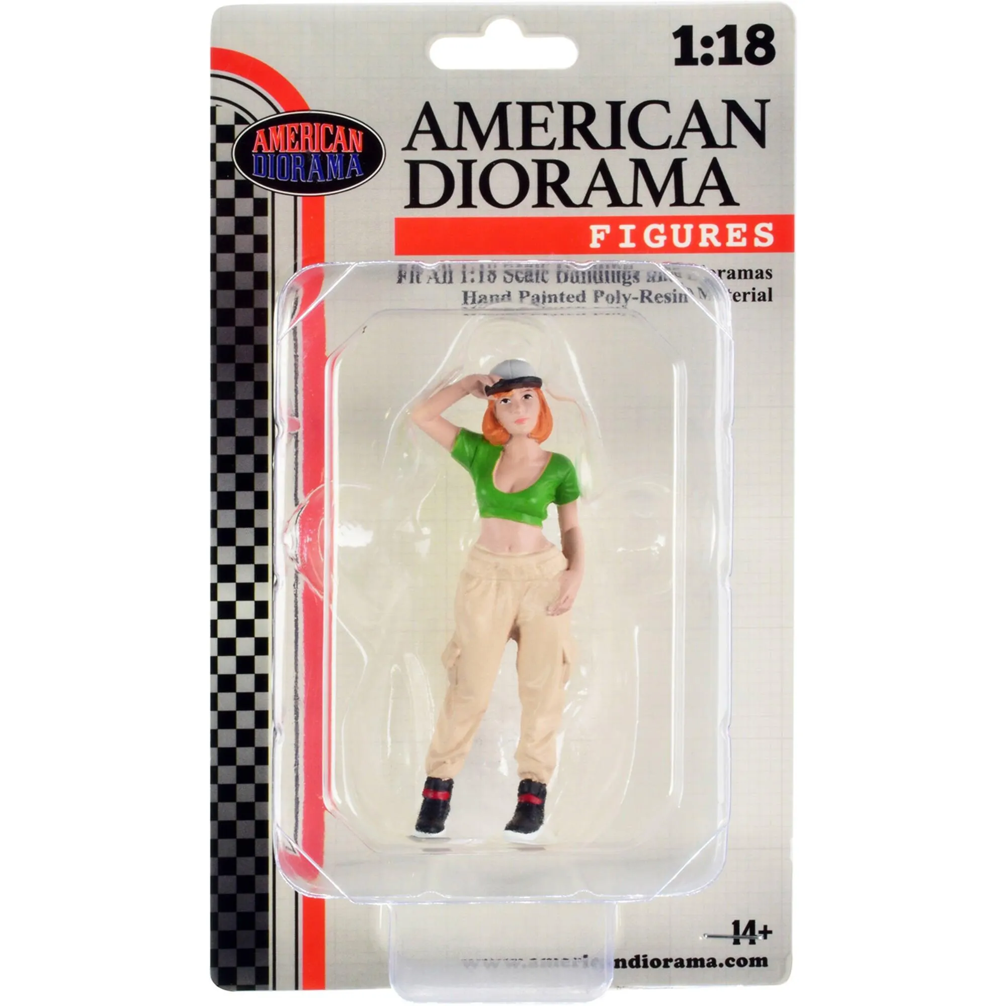 American Diorama Figure 1 - Hip Hop Girls Poly-resin Body for 1/18 Scale Models