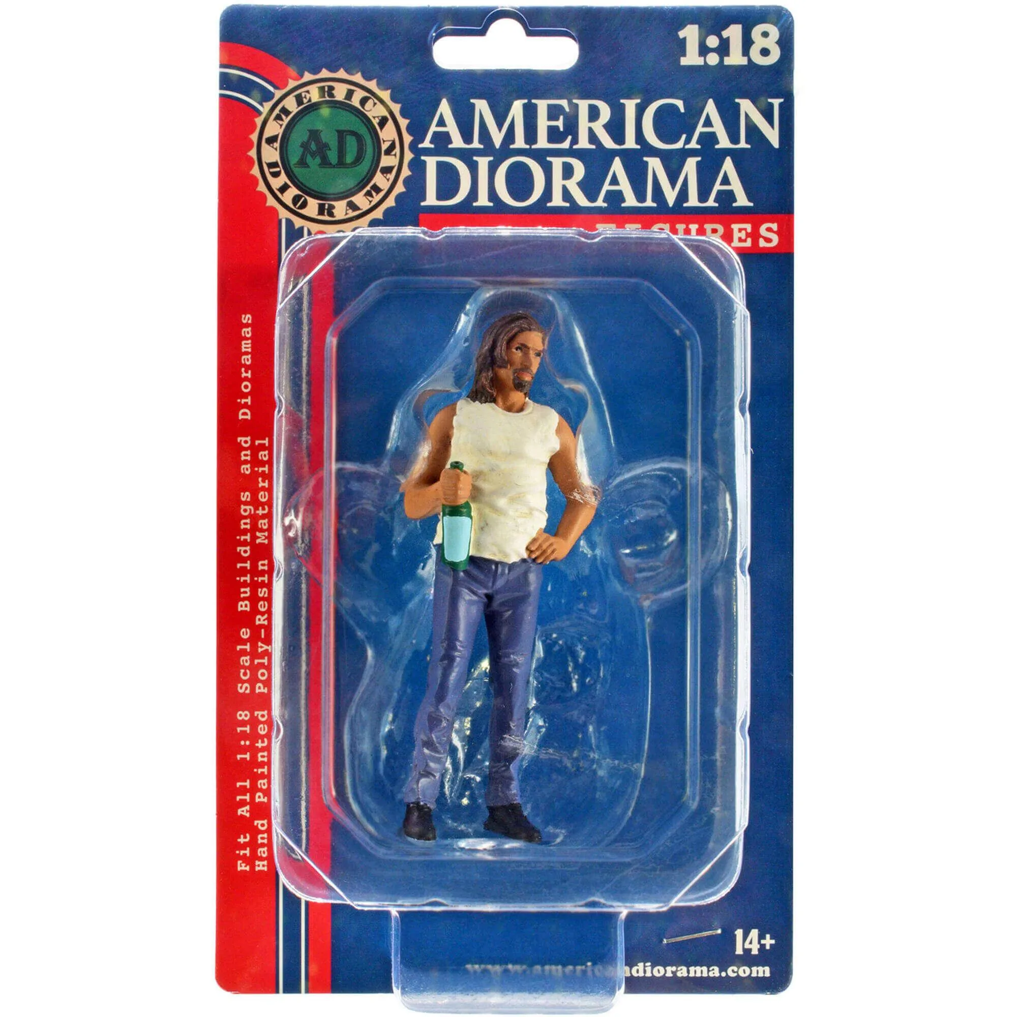 American Diorama Figure 3 - Campers Poly-Resin Material for 1/18 Scale Models