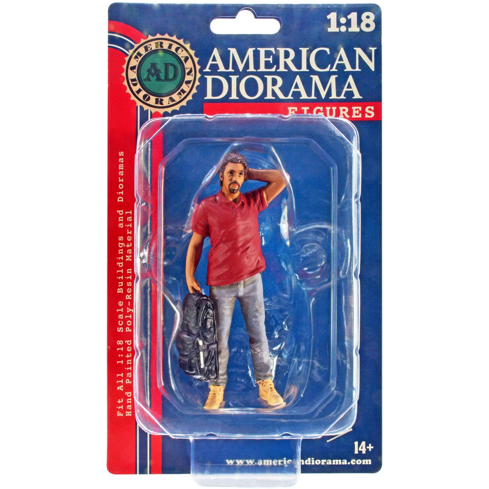 American Diorama Figure 4 - Campers Poly-Resin Material for 1/18 Scale Models