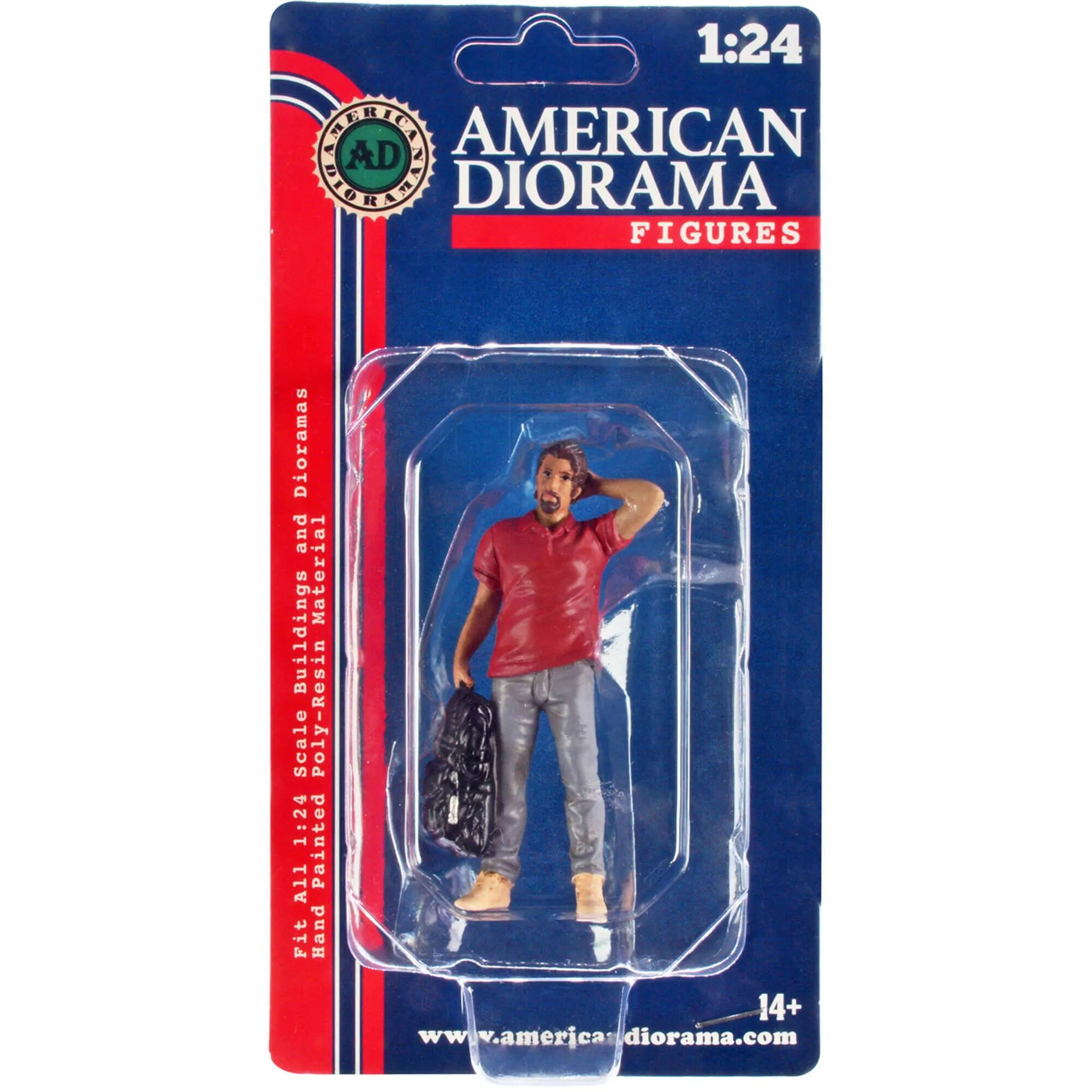 American Diorama Figure 4 - Campers Poly-Resin Material for 1/24 Scale Models