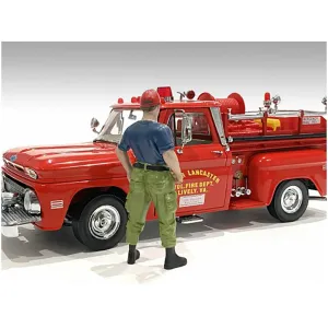 American Diorama Figure - Firefighters Off Duty Polyresin for 1/24 Scale Models
