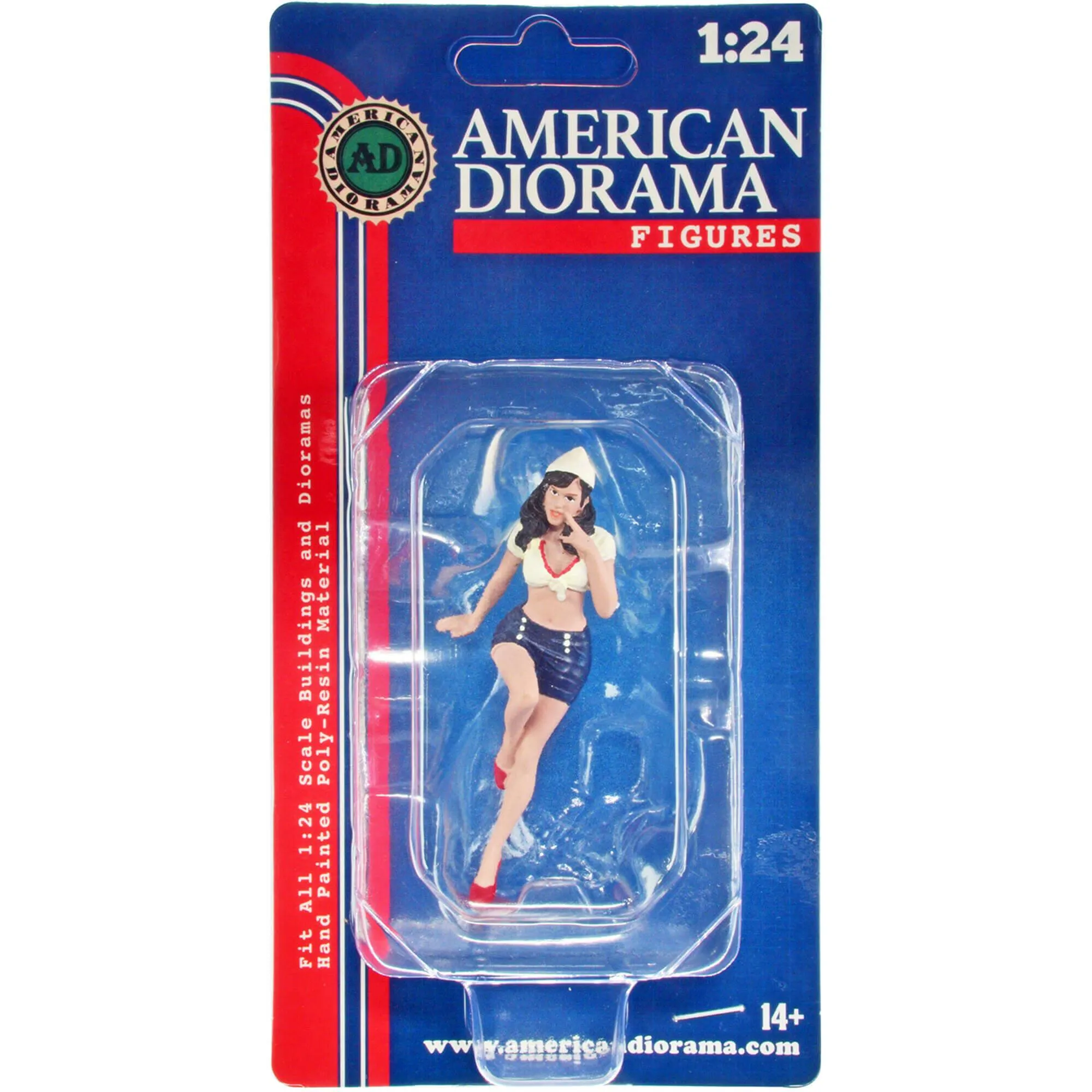 American Diorama Figure - Pin-Up Girls Sandra Polyresin Body for 1/24 Scale Models