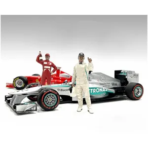 American Diorama Figures A and B Set - "Racing Legends" 2000's 1/18 Scale Models