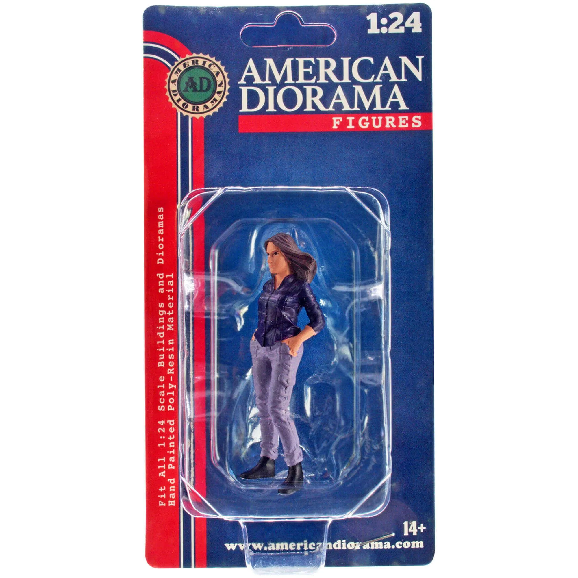 American Diorama Figurine 5 - Car Meet 3 Poly-Resin Material for 1/24 Scale Models