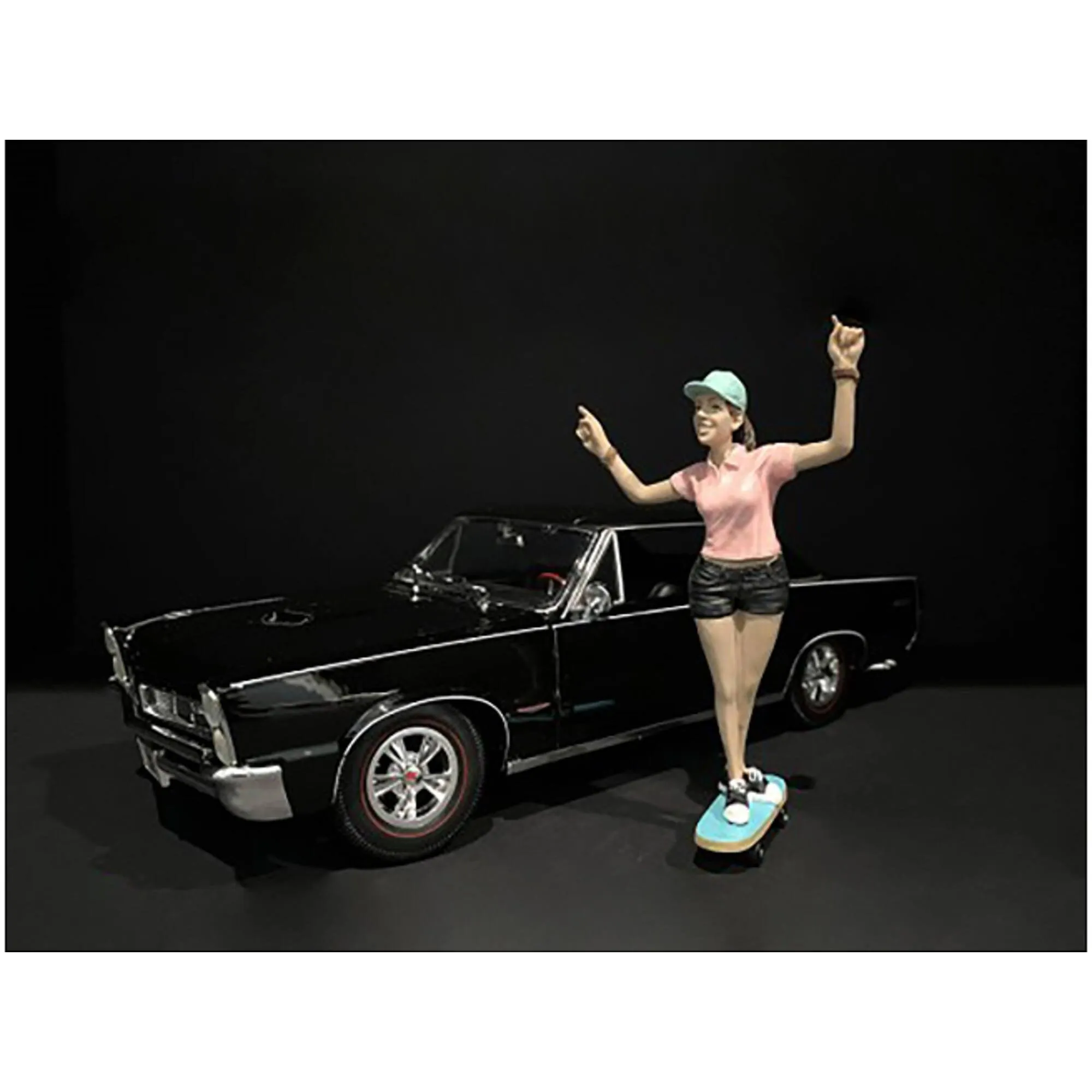 American Diorama Figurine - Skateboarder IV Polyresin Material for 1/24 Models