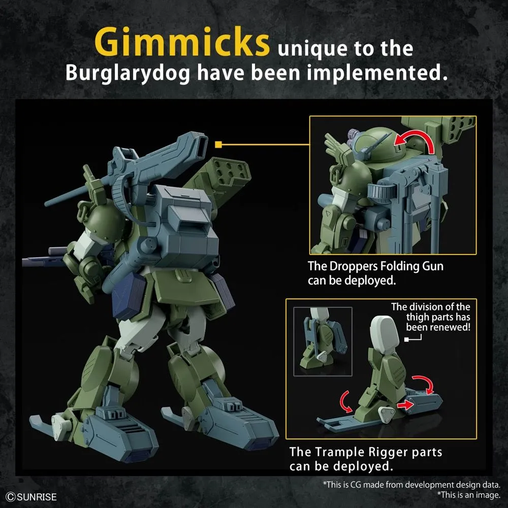 Bandai HG Armored Trooper Votoms: Shining Heresy (1994) ATM-09-DD Burglarydog Model Kit