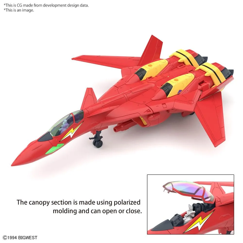 Bandai S.D.F. Macross HG 1/100 VF-19 Custom Fire Valkyrie with Sound Booster Model Kit