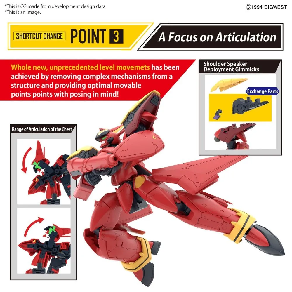 Bandai S.D.F. Macross HG 1/100 VF-19 Custom Fire Valkyrie with Sound Booster Model Kit