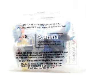 Botcon 2014 Transformers Exclusive Set #2 Pirate Hunter and Pirate Brimstone Action Figures Souvenir Set #2