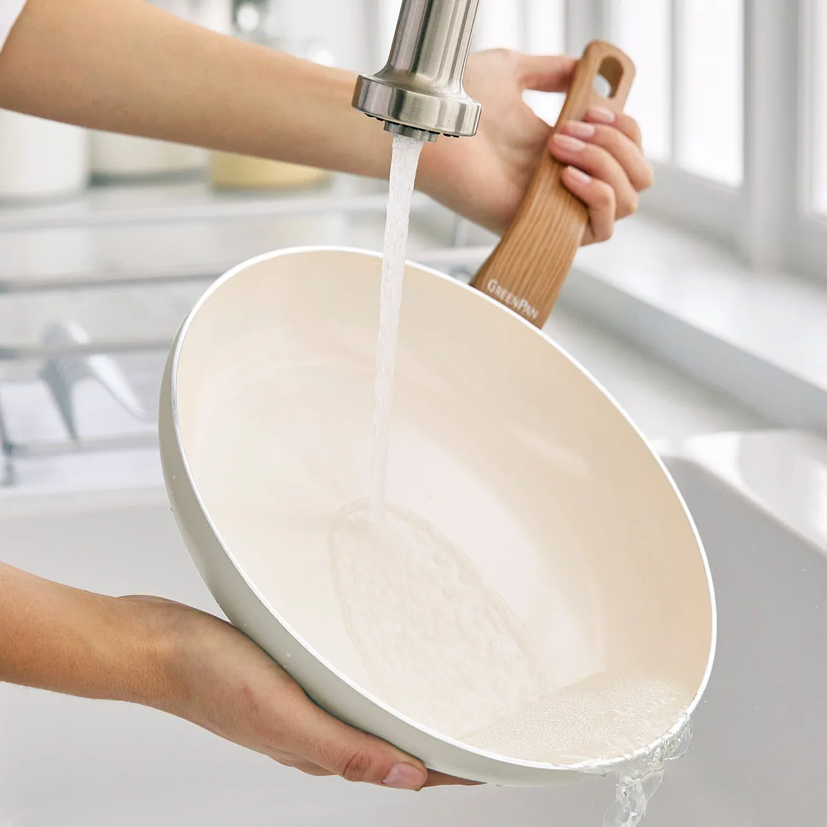 Essence Ceramic Nonstick 10-Piece Cookware Set | Cream