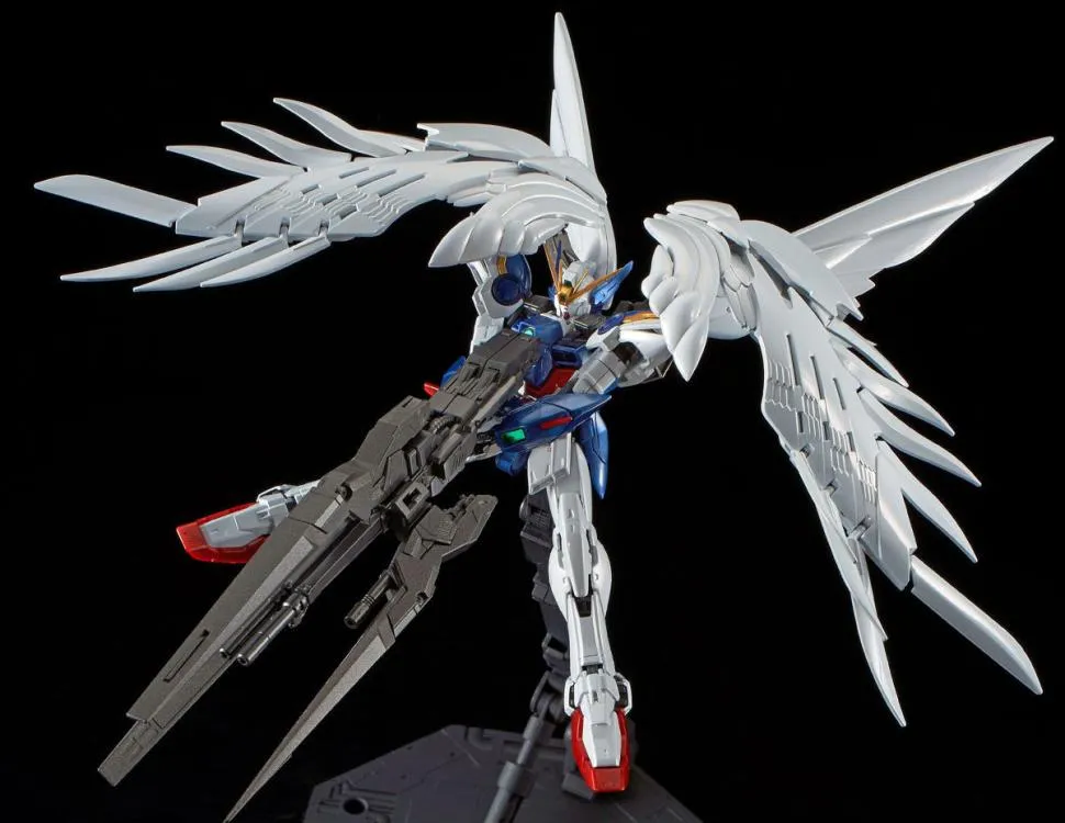 Gundam 1/144 RG Wing Gundam Zero EW & Drei Zwerg [Titanium Finish] (Wing Zero Custom) Model Kit Bandai Exclusive