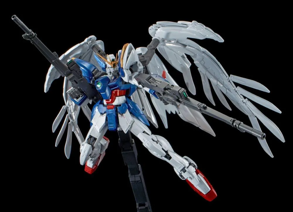 Gundam 1/144 RG Wing Gundam Zero EW & Drei Zwerg [Titanium Finish] (Wing Zero Custom) Model Kit Bandai Exclusive
