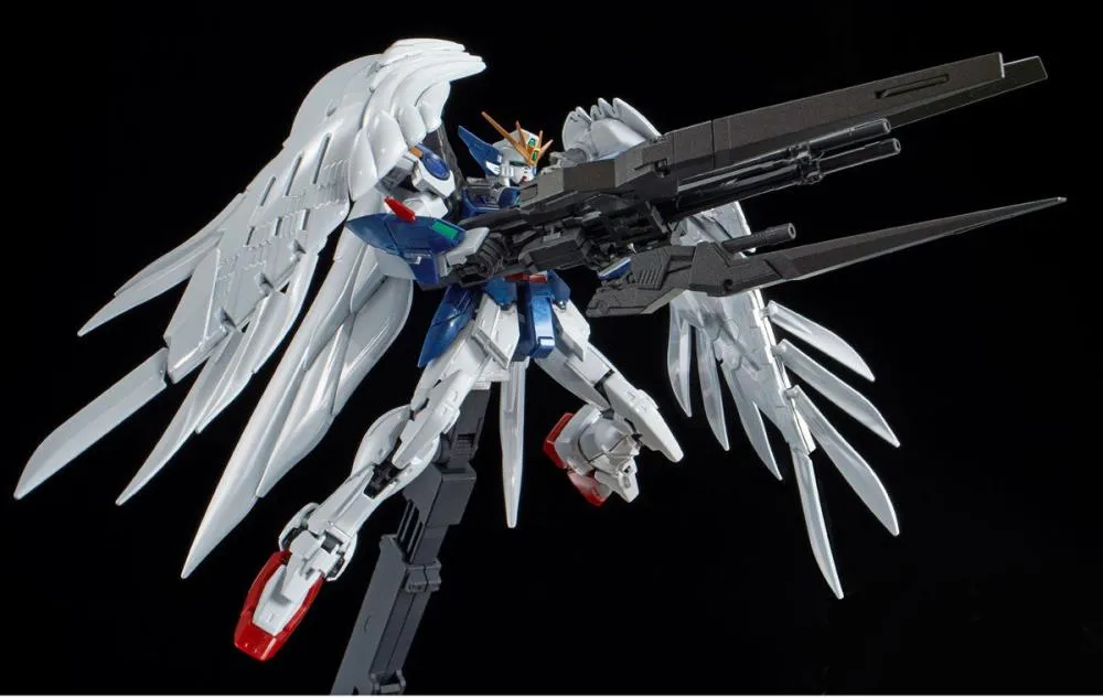 Gundam 1/144 RG Wing Gundam Zero EW & Drei Zwerg [Titanium Finish] (Wing Zero Custom) Model Kit Bandai Exclusive