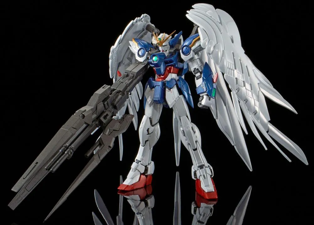Gundam 1/144 RG Wing Gundam Zero EW & Drei Zwerg [Titanium Finish] (Wing Zero Custom) Model Kit Bandai Exclusive
