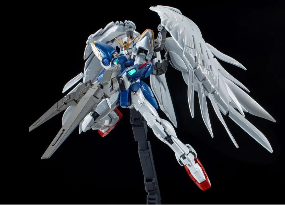 Gundam 1/144 RG Wing Gundam Zero EW & Drei Zwerg [Titanium Finish] (Wing Zero Custom) Model Kit Bandai Exclusive