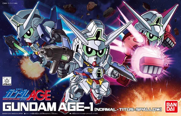 Gundam SD BB #369 Gundam Age-1 Normal Titus Spallow Model Kit