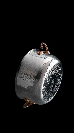 GYT Series  Pure Solid Silver Stew Pot