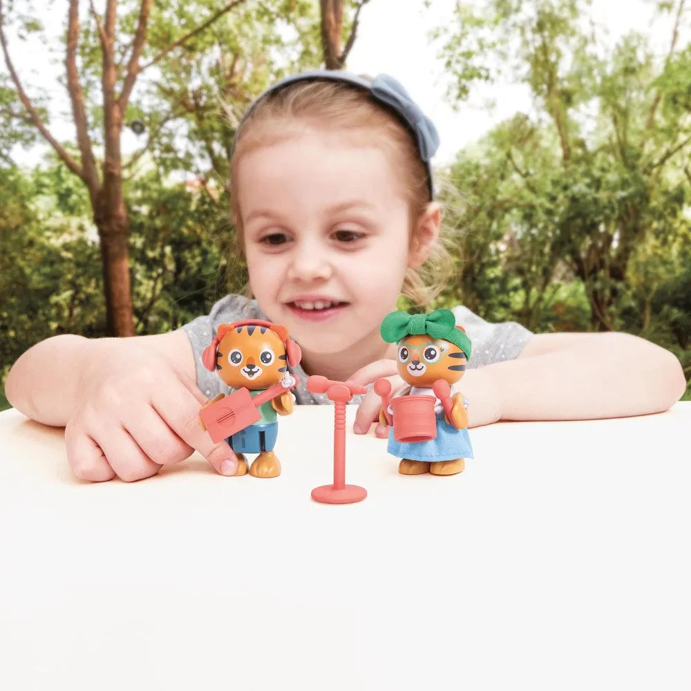 Hape Milo & Melody Tiger Duo Musical Playset