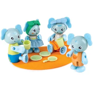 Hape Wonderland Elephant Family Playset with Articulated Figurines