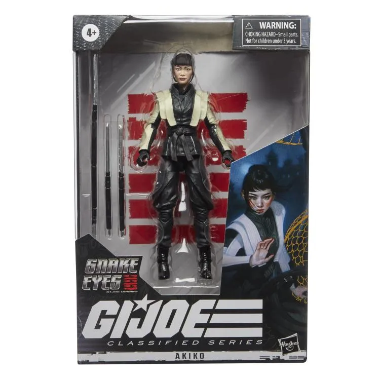 Hasbro G.I. Joe Classified Series #18 Snake Eyes: GI Joe Origins Movie Akiko Action Figure