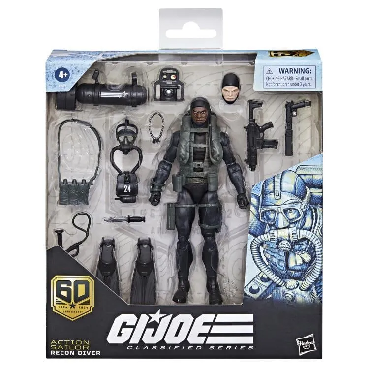 Hasbro G.I. Joe Classified Series 60th Anniversary Sailor Recon Diver Action Figure