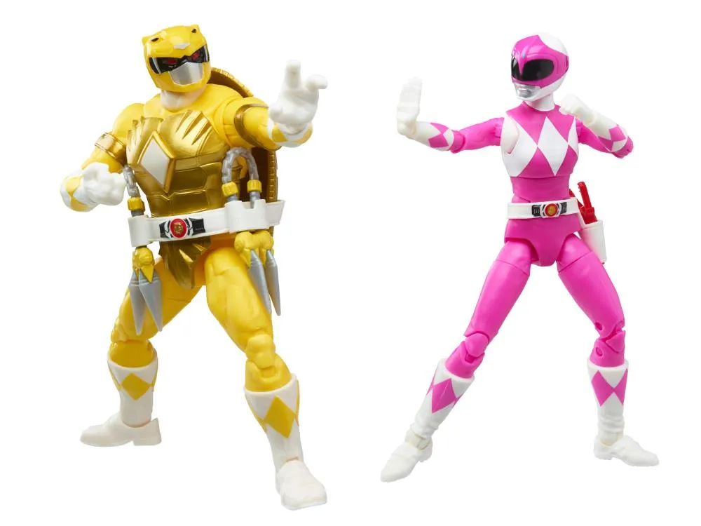 Hasbro Lightning Collection Mighty Morphin Power Rangers X Teenage Mutant Ninja Turtles Morphed April O'Neil & Morphed Michelangelo Action Figure