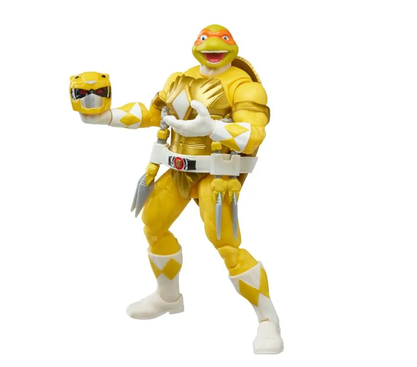 Hasbro Lightning Collection Mighty Morphin Power Rangers X Teenage Mutant Ninja Turtles Morphed April O'Neil & Morphed Michelangelo Action Figure