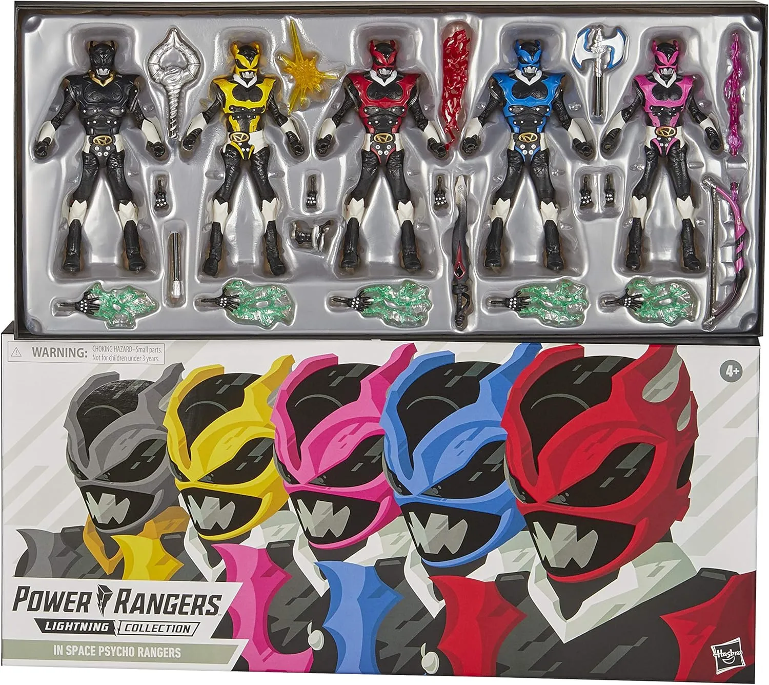 Hasbro Power Rangers Lightning Collection In Space Psycho Rangers 5-Pack Boxset Exclusive