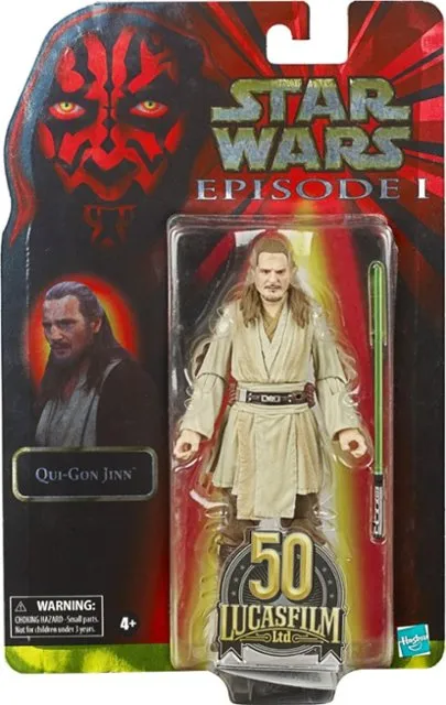Hasbro Star Wars Black Series 50th Anniversary Episode I Qui-Gon Jinn 6 Inch Action Figure