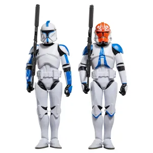 Hasbro Star Wars Black Series Ahsoka Phase I Clone Trooper Lieutenant 332nd Ahsoka's Clone Trooper 2 Pack 6 Inch Action Figure