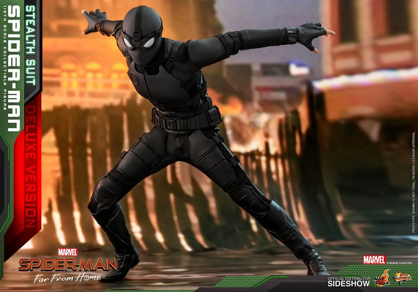 Hot Toys Movie Masterpiece 1/6 Scale Figure - Spider-Man (Stealth Suit) Deluxe Version