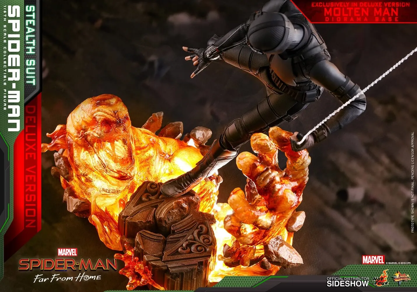 Hot Toys Movie Masterpiece 1/6 Scale Figure - Spider-Man (Stealth Suit) Deluxe Version