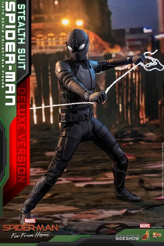 Hot Toys Movie Masterpiece 1/6 Scale Figure - Spider-Man (Stealth Suit) Deluxe Version
