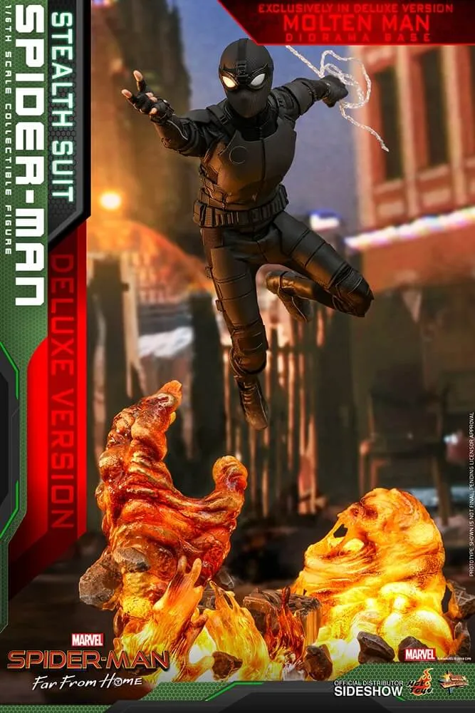 Hot Toys Movie Masterpiece 1/6 Scale Figure - Spider-Man (Stealth Suit) Deluxe Version