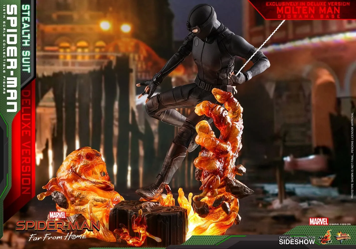 Hot Toys Movie Masterpiece 1/6 Scale Figure - Spider-Man (Stealth Suit) Deluxe Version