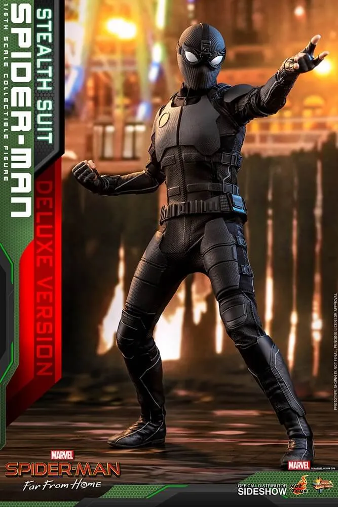 Hot Toys Movie Masterpiece 1/6 Scale Figure - Spider-Man (Stealth Suit) Deluxe Version