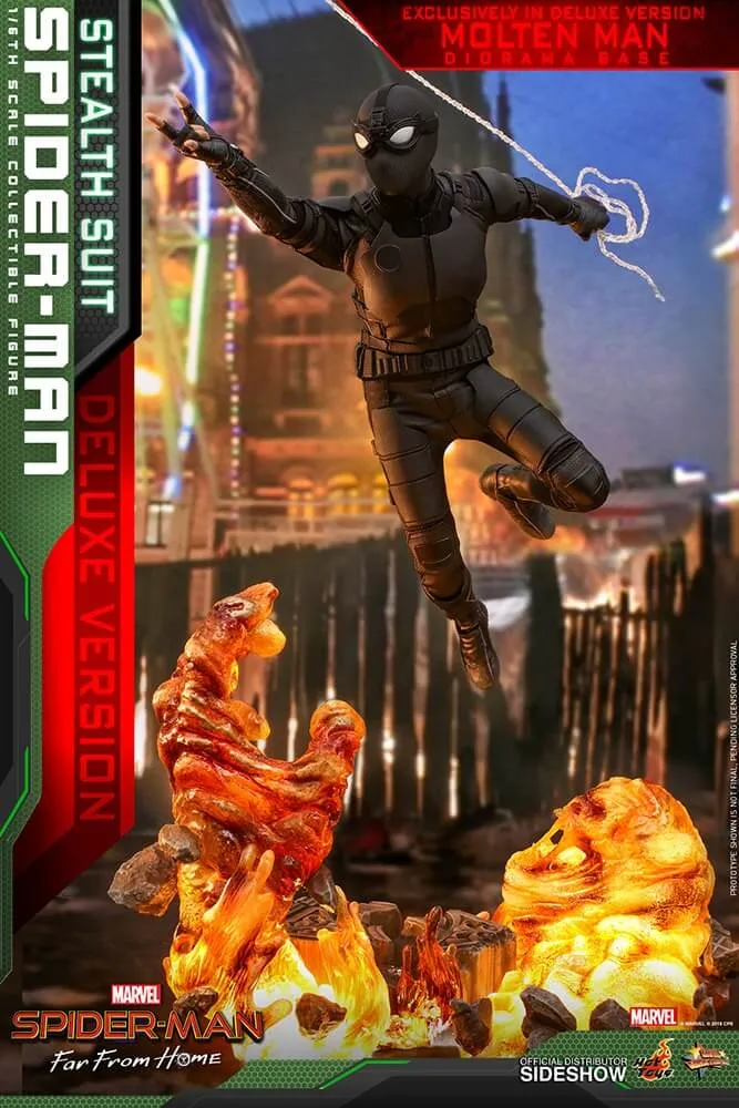 Hot Toys Movie Masterpiece 1/6 Scale Figure - Spider-Man (Stealth Suit) Deluxe Version