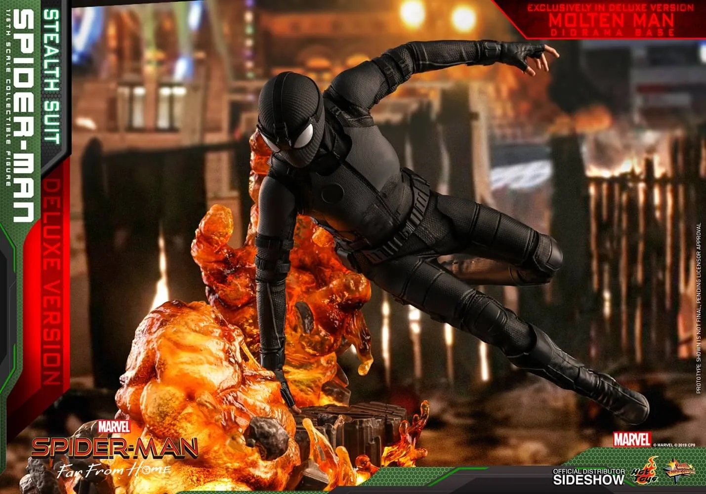 Hot Toys Movie Masterpiece 1/6 Scale Figure - Spider-Man (Stealth Suit) Deluxe Version