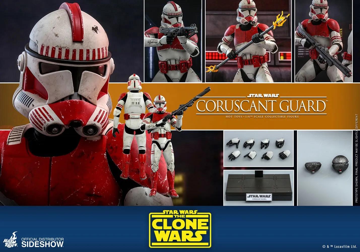 Hot Toys Television Masterpiece 1/6 Scale Figure - Coruscant Guard (The Clone Wars)