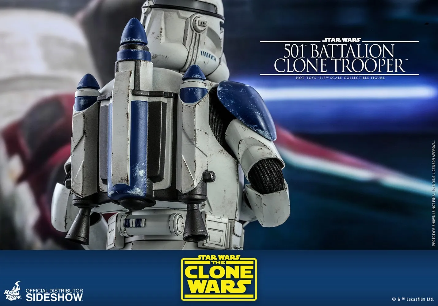 Hot Toys TV Masterpiece 1/6 Scale Figure - 501st Battalion Clone Trooper (The Clone Wars)