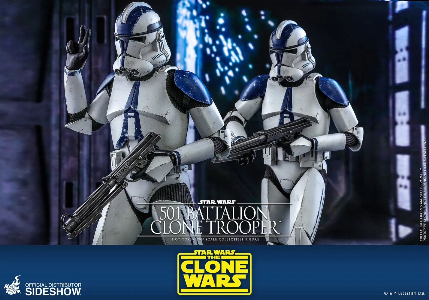 Hot Toys TV Masterpiece 1/6 Scale Figure - 501st Battalion Clone Trooper (The Clone Wars)