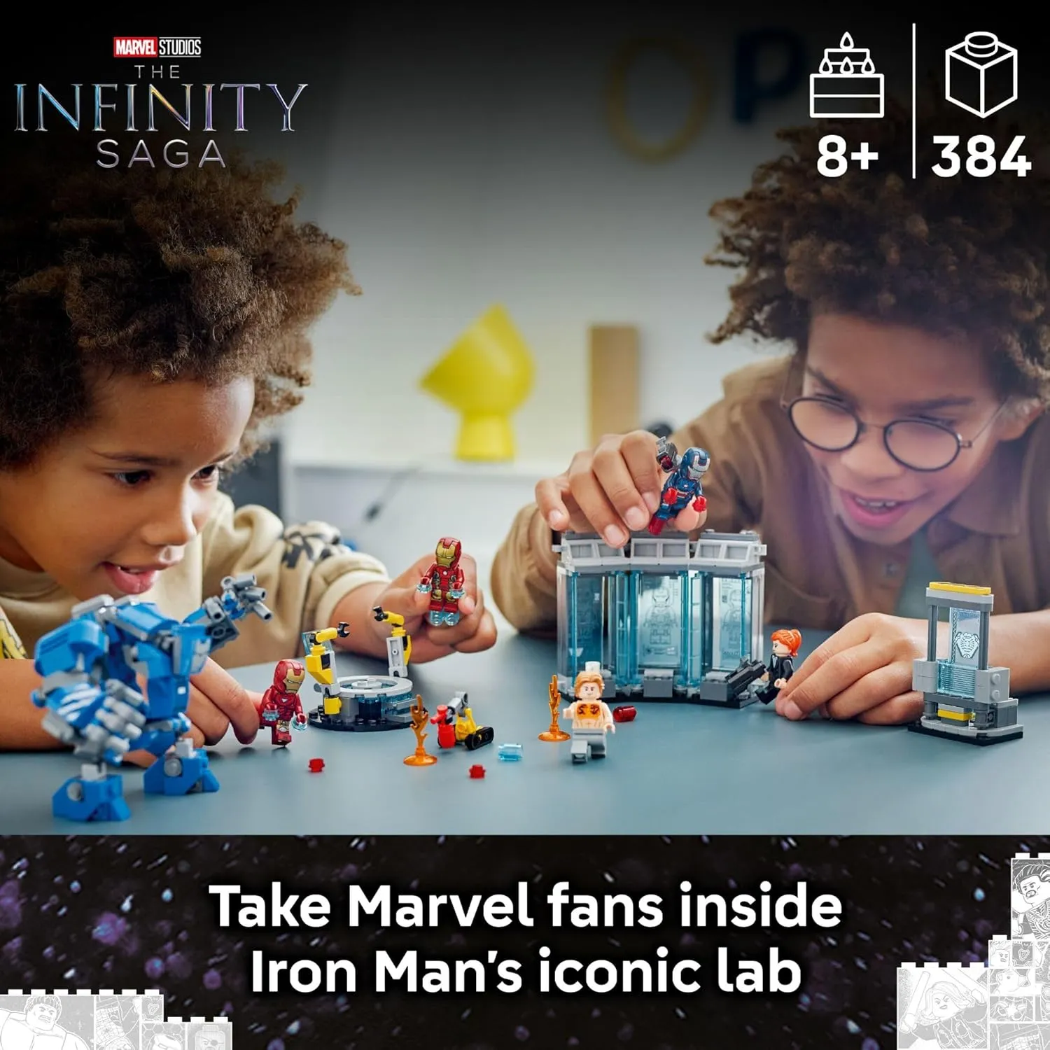 Lego 76315 - Marvel Iron Man's Laboratory: Hall of Armor